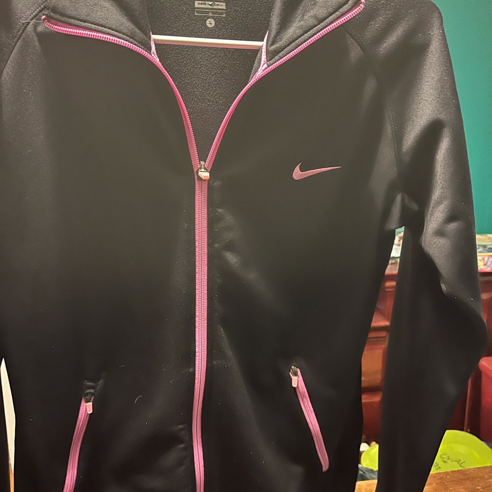 Nike Dri-FIT Black and Pink Jacket